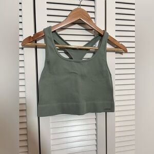 Savage x Fenty Sage Green Cropped Tank